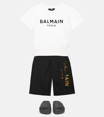 Logo swim shorts | Balmain Kids