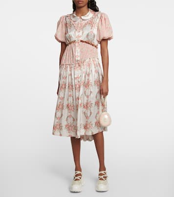 Abito midi patchwork con stampa | Simone Rocha
