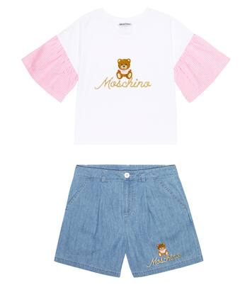 Set Teddy aus T-Shirt und Shorts | Moschino Kids