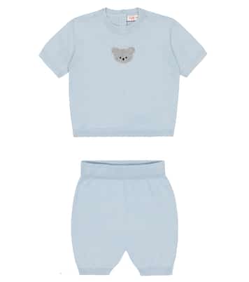 Baby set of cotton T-shirt and shorts | Il Gufo