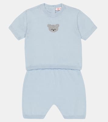 Baby set of cotton T-shirt and shorts | Il Gufo