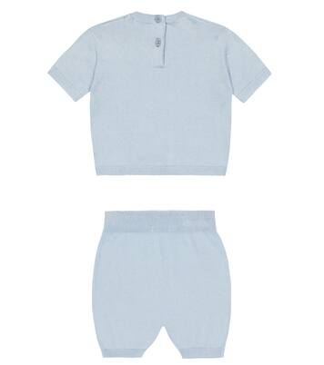 Baby set of cotton T-shirt and shorts | Il Gufo
