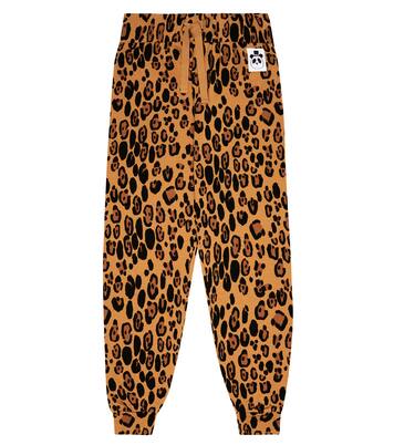 Jogginghose Basic Leopard aus Jersey | Mini Rodini