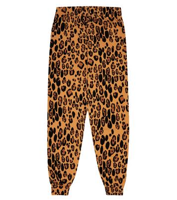 Jogginghose Basic Leopard aus Jersey | Mini Rodini