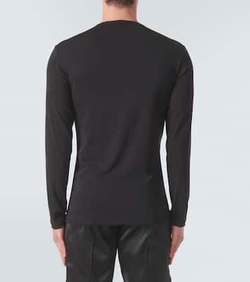Cotton-blend henley shirt | Tom Ford
