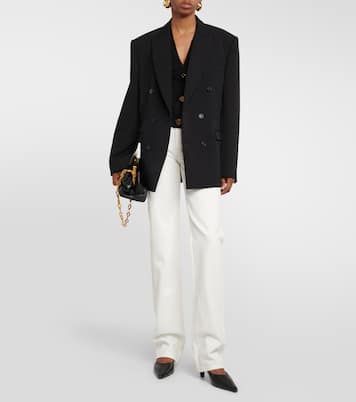 Jeans rectos de tiro medio | Tory Burch