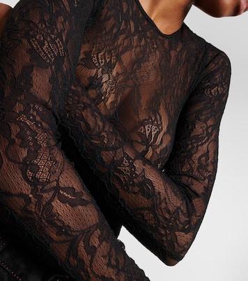 Floral lace bodysuit | Wardrobe.NYC