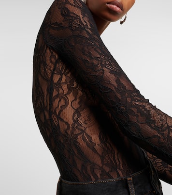 Floral lace bodysuit | Wardrobe.NYC