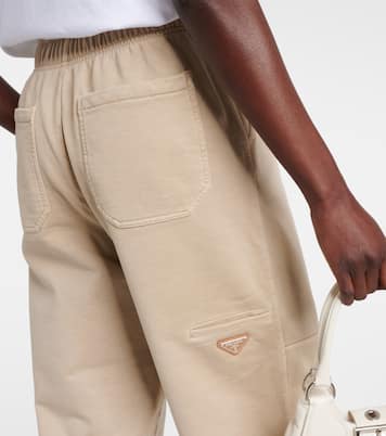 High-Rise-Jogginghose aus Baumwolle | Prada