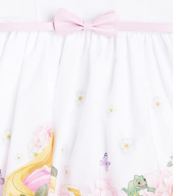 Printed ruffled cotton dress | Monnalisa