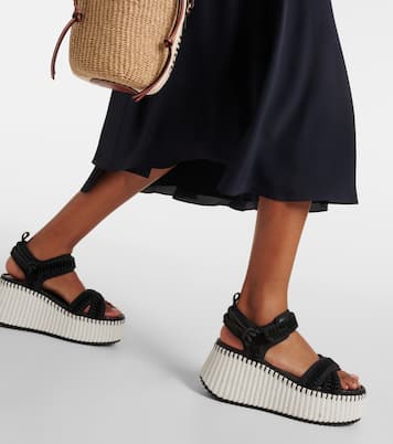 Nama suede platform sandals | Chloé