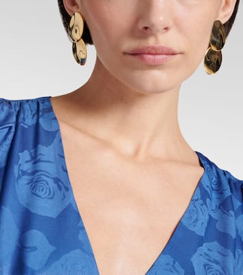 Issey 18kt gold-plated drop earrings | Jennifer Behr