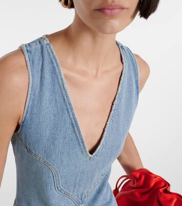 Western denim midi dress | Re/Done