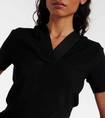 Top cropped in maglia | Alaïa