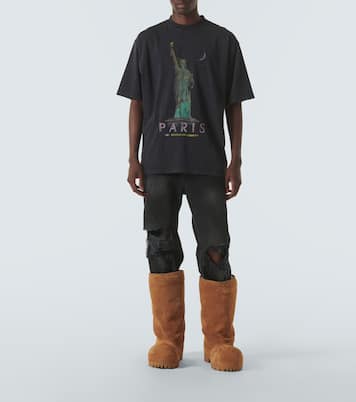 T-shirt Paris Liberty en jersey de coton | Balenciaga