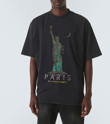 T-shirt Paris Liberty en jersey de coton | Balenciaga