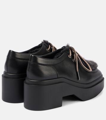 Norton leather platform flats | Clergerie