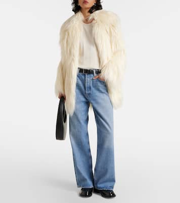 Mantel Liza aus Faux Fur | The Frankie Shop