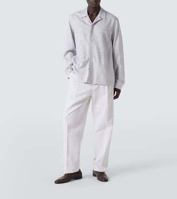 Giacca camicia con ricamo Scritto | Berluti