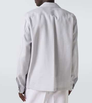 Giacca camicia con ricamo Scritto | Berluti
