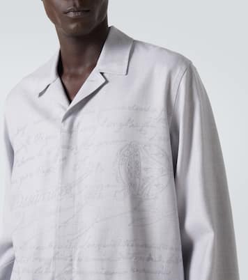 Giacca camicia con ricamo Scritto | Berluti