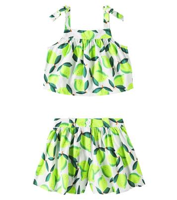 Printed cotton top and shorts set | Fábula