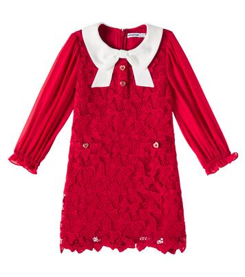 Bow lace dress | Self-Portrait Kids