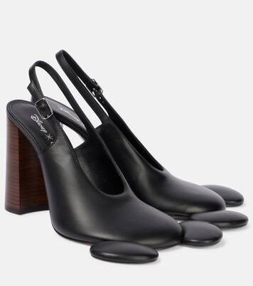 x Disney® Mickey leather slingback pumps | Coperni