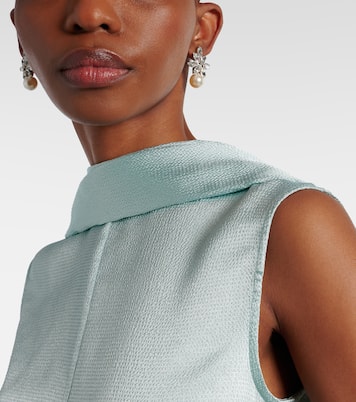 Boucles d'oreilles Liza à cristaux et perles fantaisie | Jennifer Behr