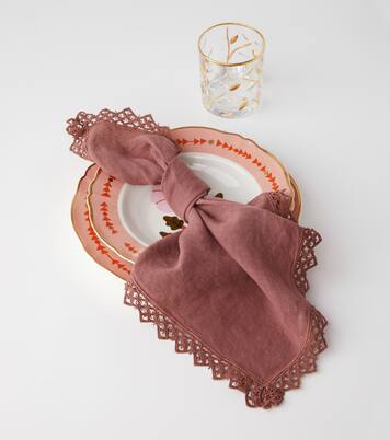 绳结编织亚麻餐巾四件套 | Once Milano