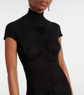 Robe longue en velours | Jean Paul Gaultier