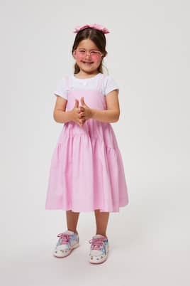 Kleid aus Baumwollpopeline | Monnalisa