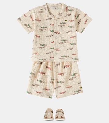 Set de camisa y shorts Elliot de sirsaca de algodón | Konges Sløjd