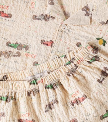 Set de camisa y shorts Elliot de sirsaca de algodón | Konges Sløjd