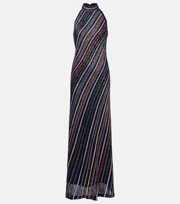 Robe aus Häkelstrick mit Pailletten | Missoni