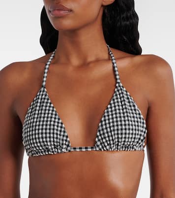 Bikini Sabrina aus Seersucker | Hunza G