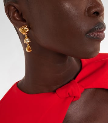 Ohrringe mit Kristallen | Oscar de la Renta