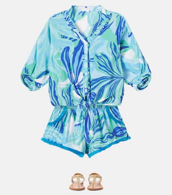 Azia printed blouse | Poupette St Barth Kids