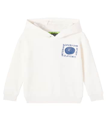 Printed cotton-blend hoodie | Scotch & Soda Kids