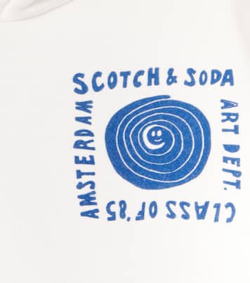 Printed cotton-blend hoodie | Scotch & Soda Kids
