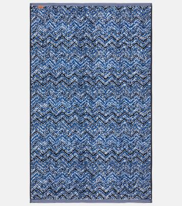 Azul set of 2 cotton terry towels | Missoni