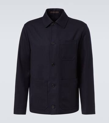 Virgin wool field jacket | Slowear