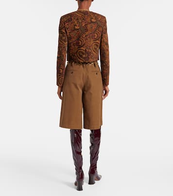 Chaqueta cropped de jacquard con paisley | Chloé