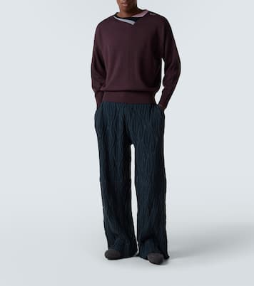 Raday knitted cotton wide-leg pants | Kiko Kostadinov