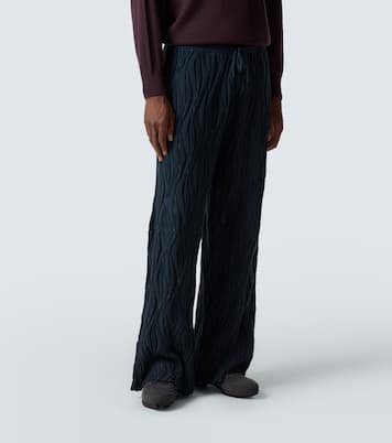 Raday knitted cotton wide-leg pants | Kiko Kostadinov
