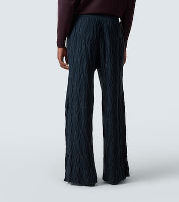 Raday knitted cotton wide-leg pants | Kiko Kostadinov