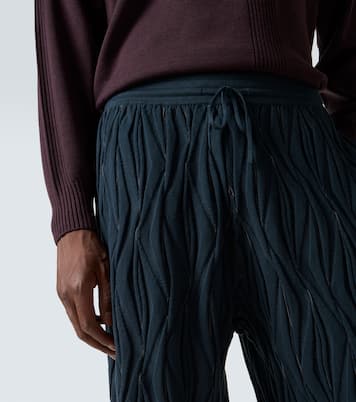 Raday knitted cotton wide-leg pants | Kiko Kostadinov