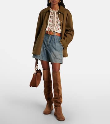 Suede over-the-knee boots | Farm Rio