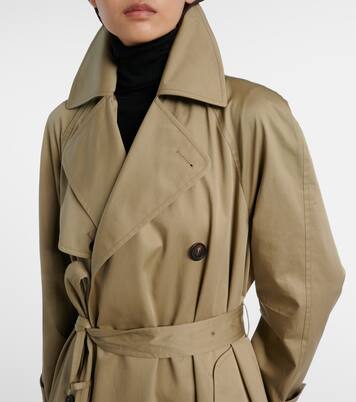 Cocoon cotton twill trench coat | Balenciaga