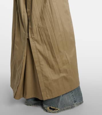 Cocoon cotton twill trench coat | Balenciaga